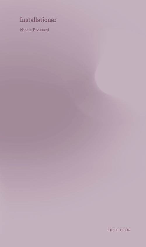 Book cover by Nicole Brossard